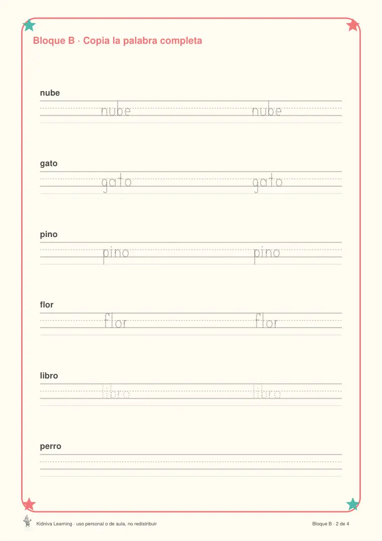 Página de muestra 1 de Buena Letra: Trazo Fluido y Legible