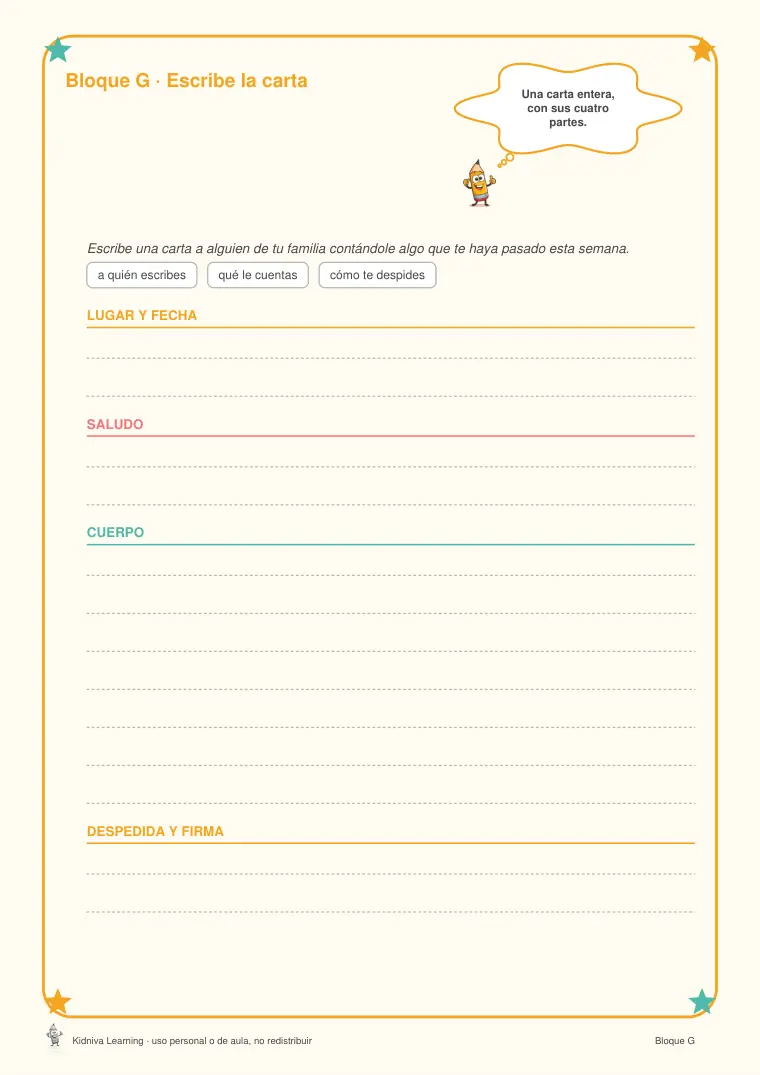Página de muestra 3 de Cartas y Correos