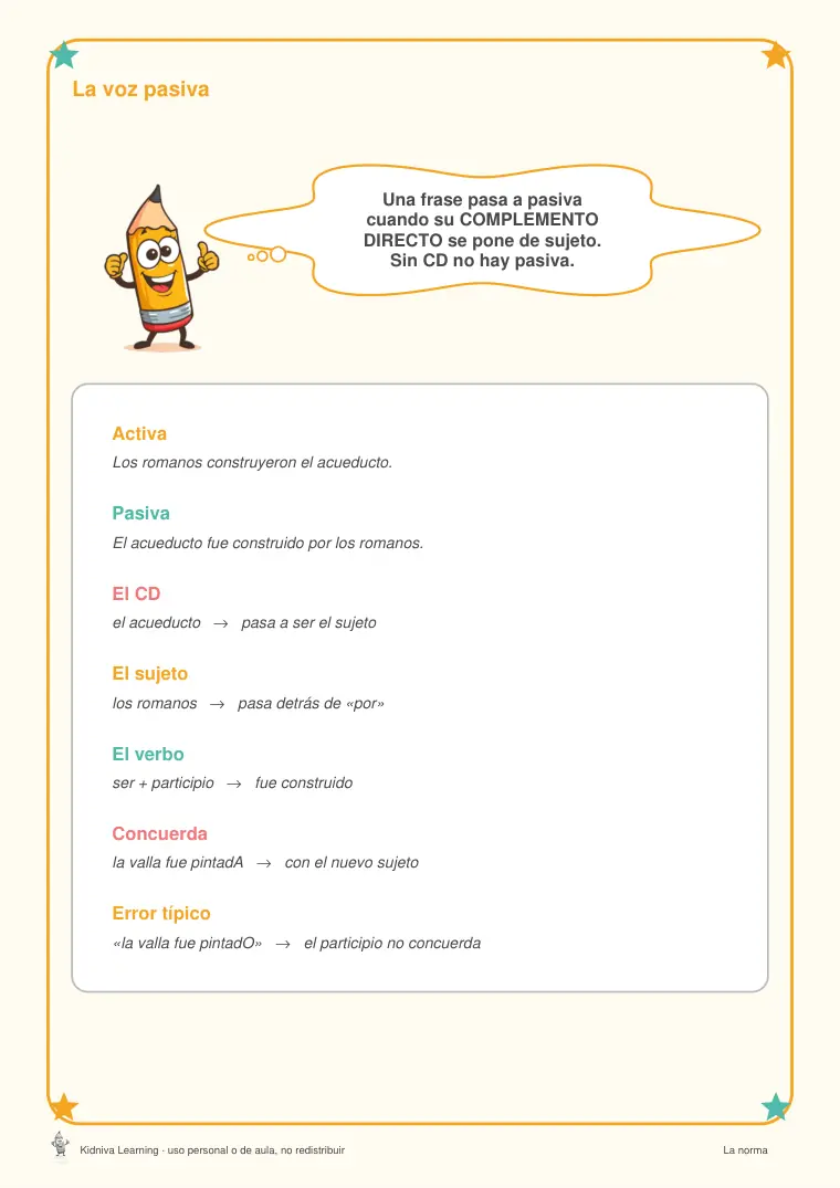 Página de muestra 1 de Los Complementos del Verbo