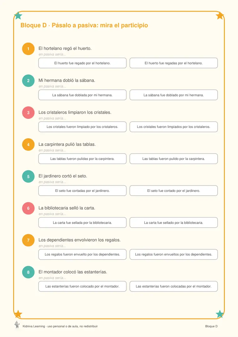 Página de muestra 2 de Los Complementos del Verbo