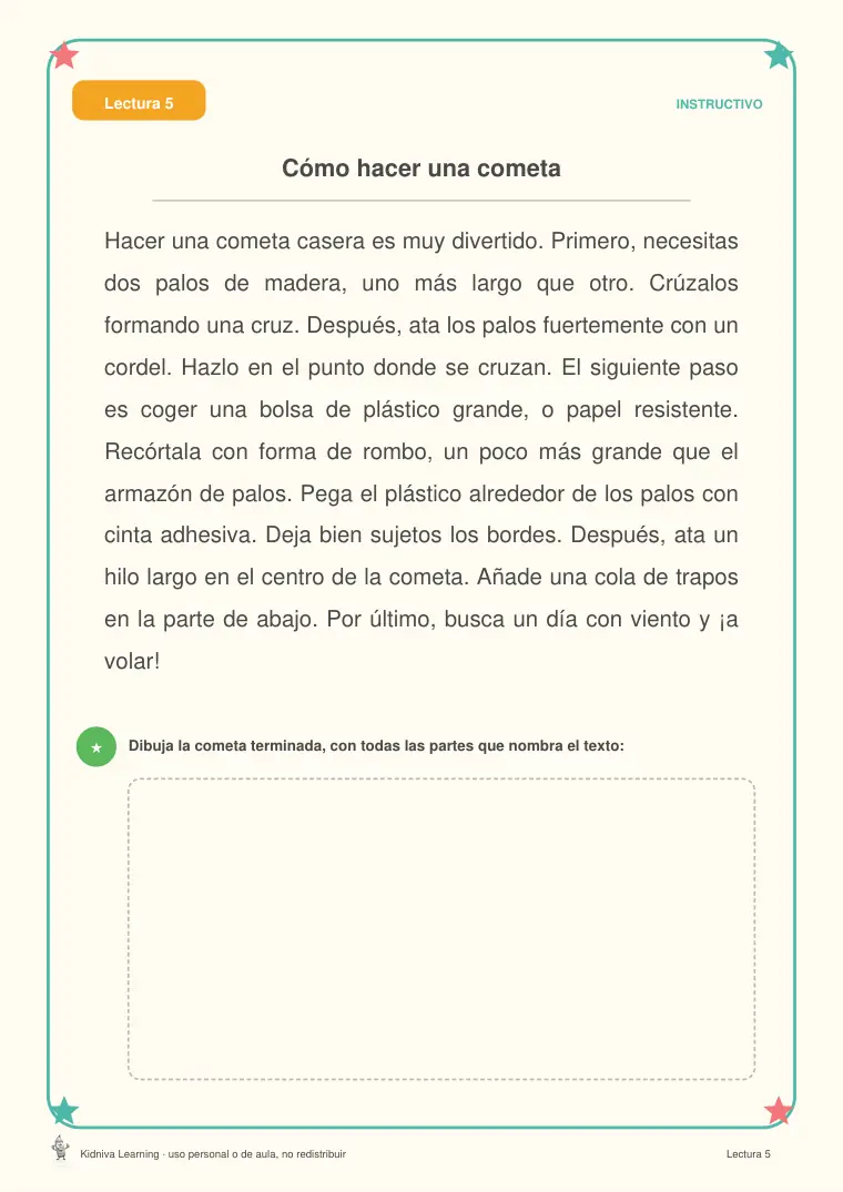 Página de muestra 1 de Comprensión Lectora 2