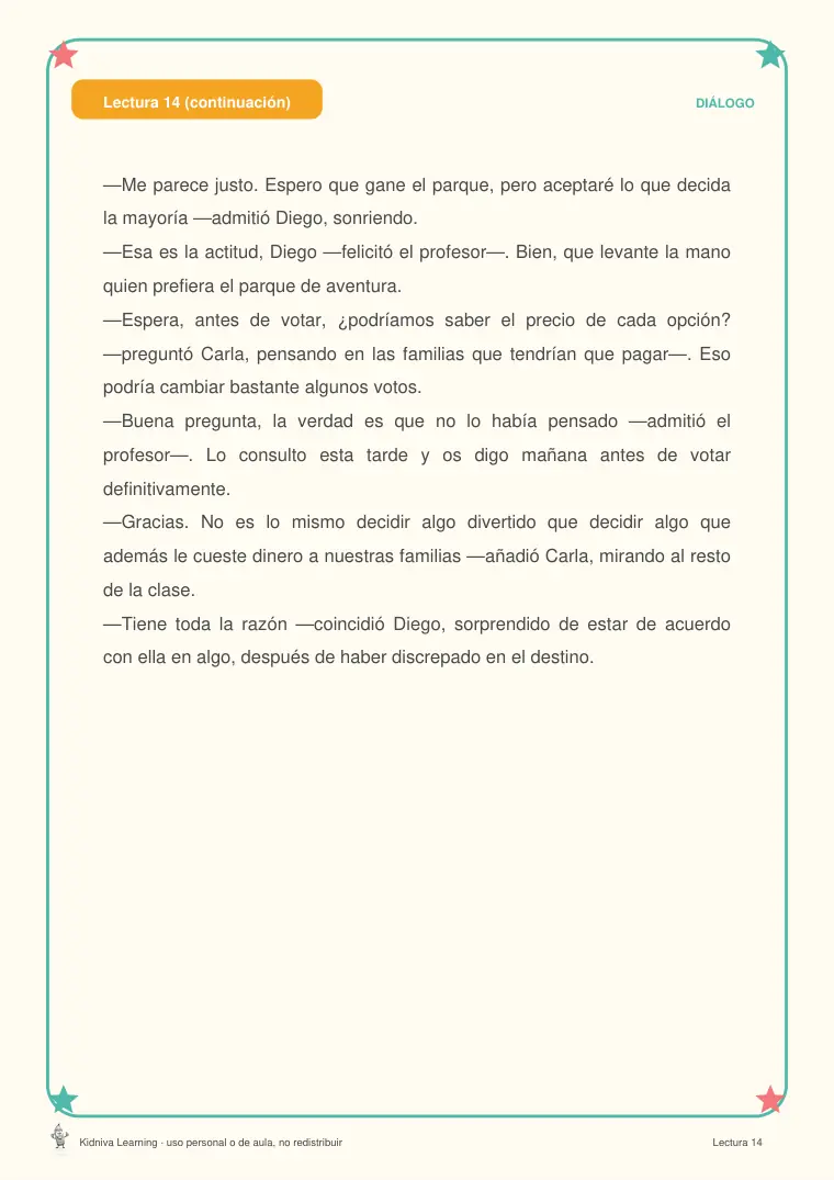 Página de muestra 3 de Comprensión Lectora 4