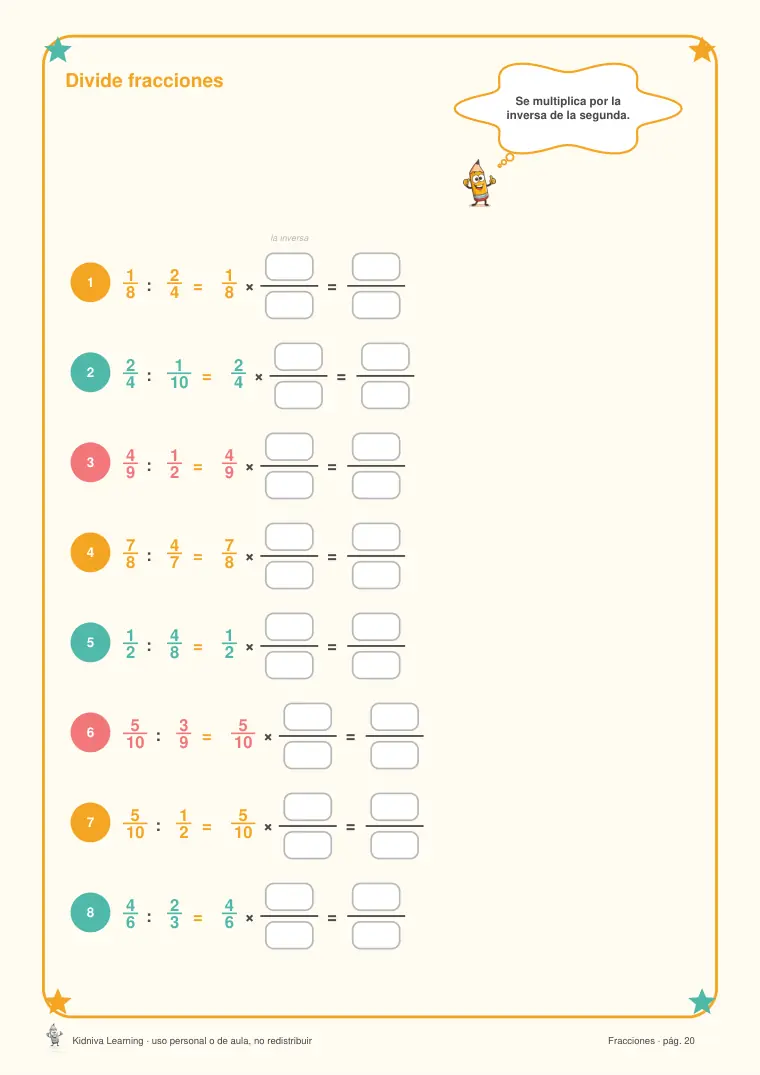 Página de muestra 1 de Deberes de Matemáticas 6