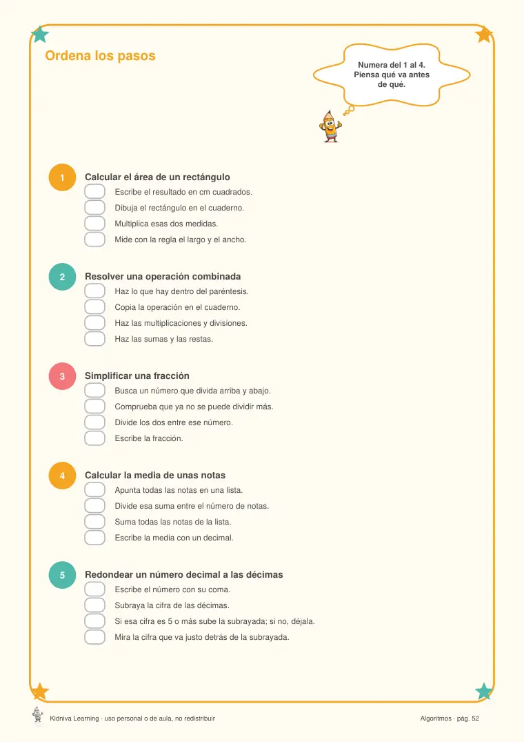 Página de muestra 3 de Deberes de Matemáticas 6