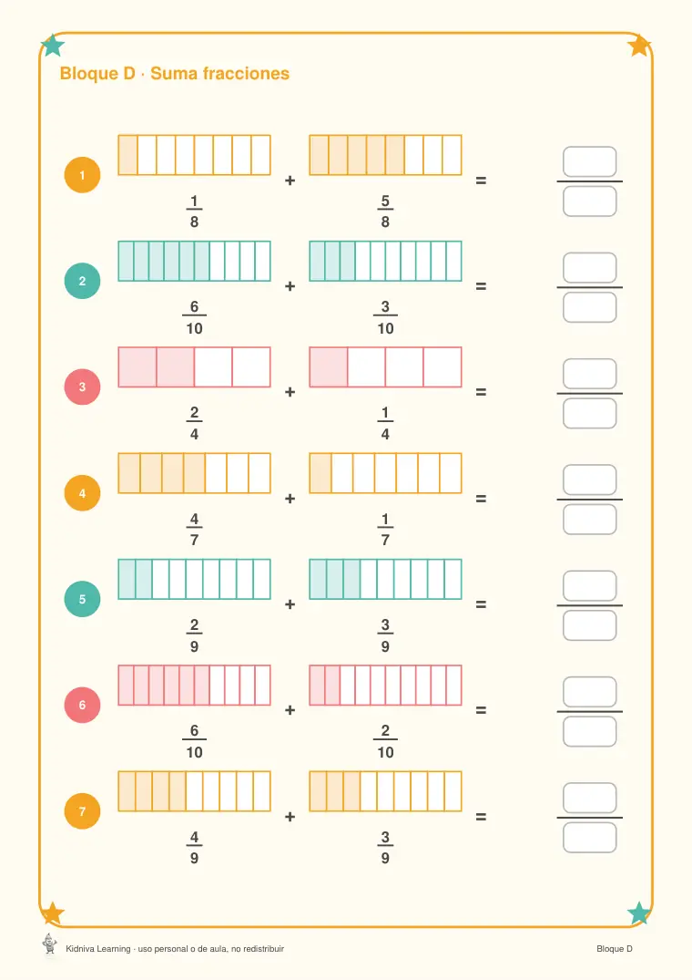 Página de muestra 2 de Fracciones: la Parte de Algo