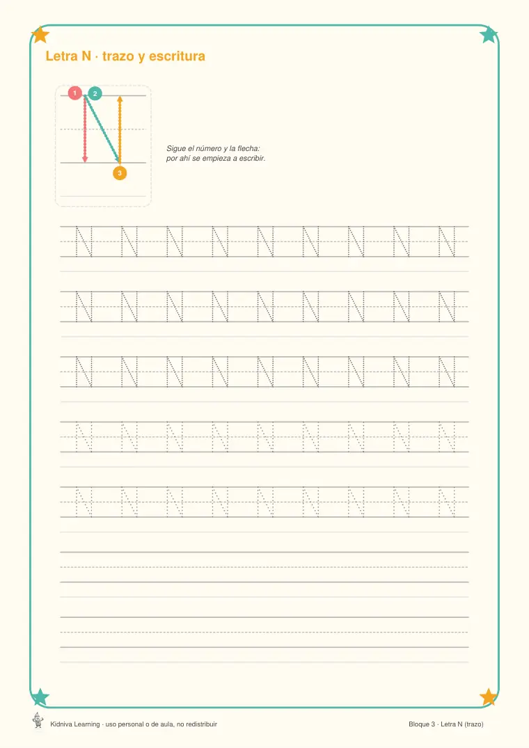 Página de muestra 2 de Aprendo las Letras Mayúsculas