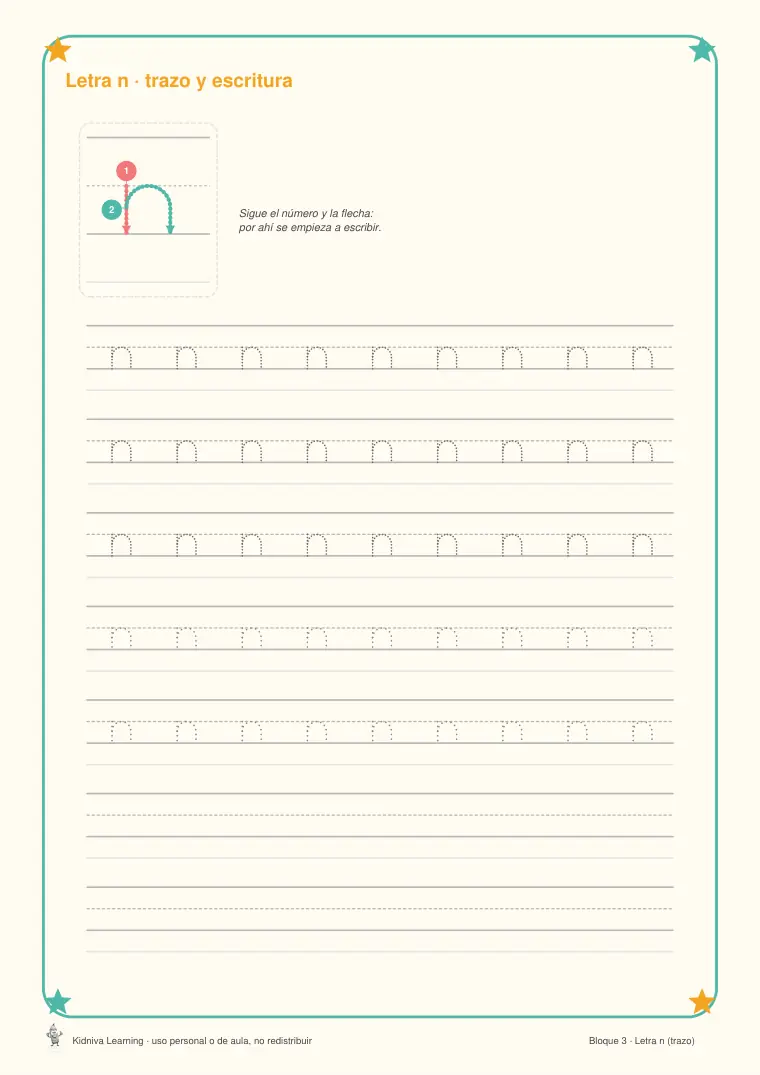 Página de muestra 2 de Aprendo las Letras Minúsculas