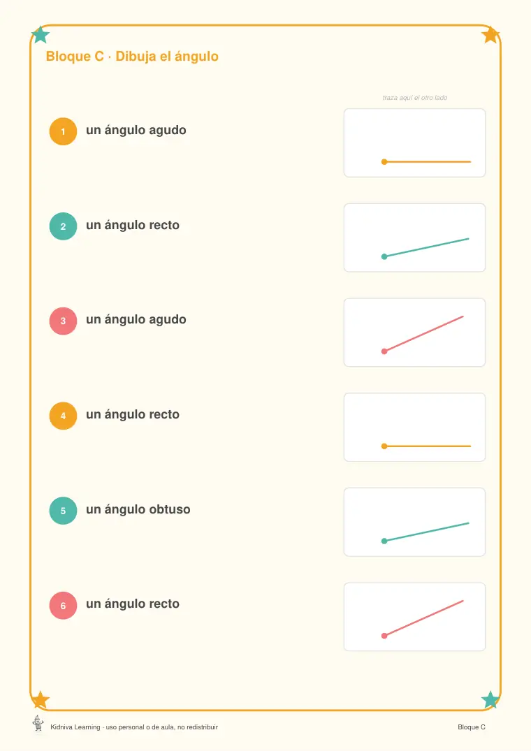 Página de muestra 1 de Líneas, Ángulos y Encuestas
