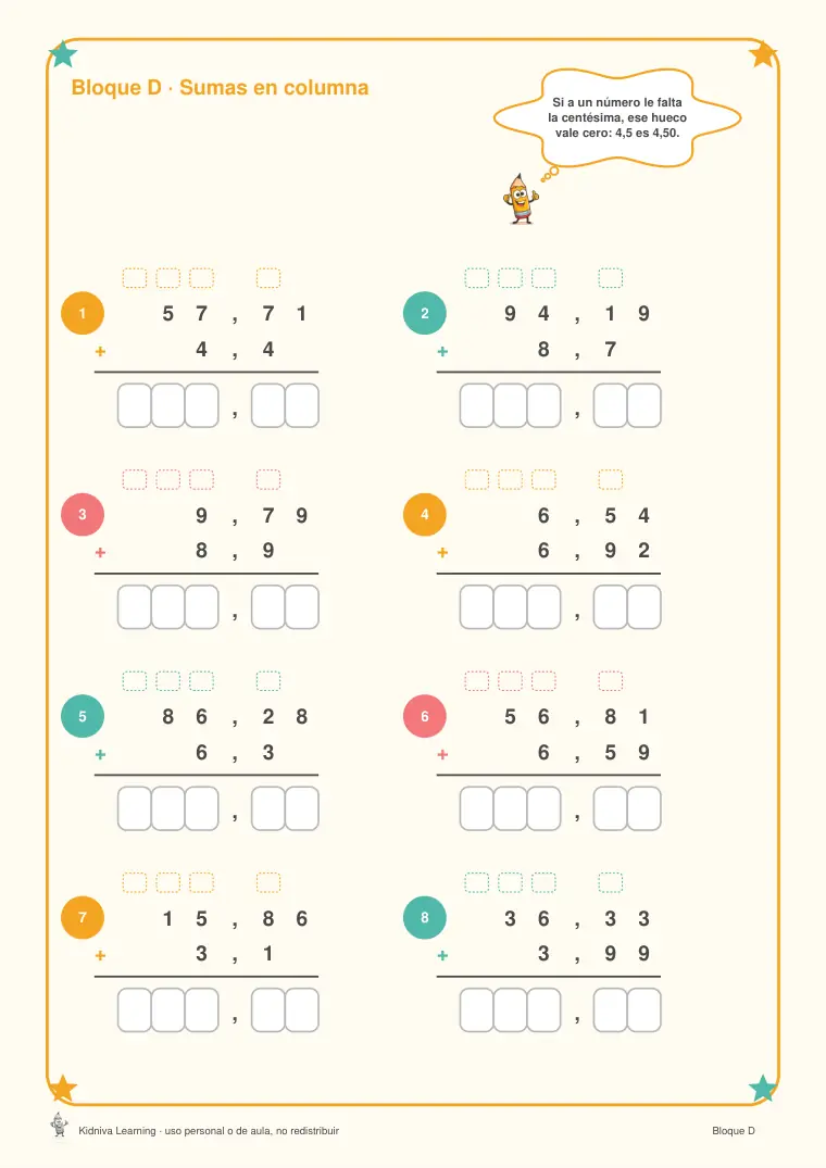 Página de muestra 2 de Los Decimales