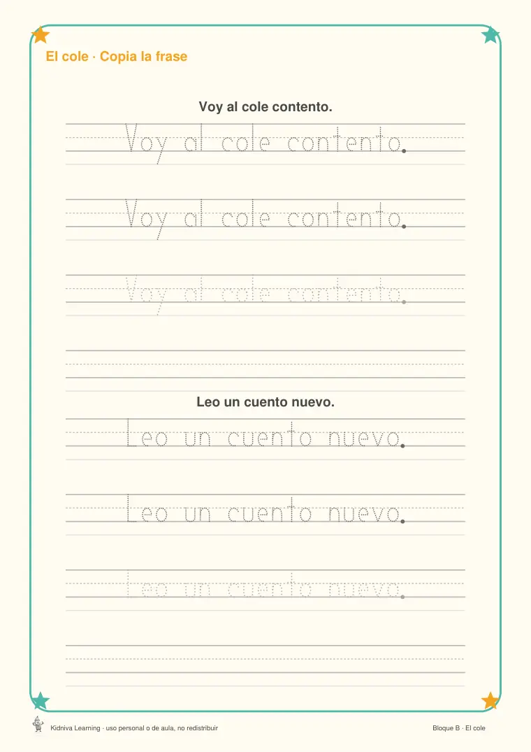 Página de muestra 3 de Mis Primeras Frases Completas