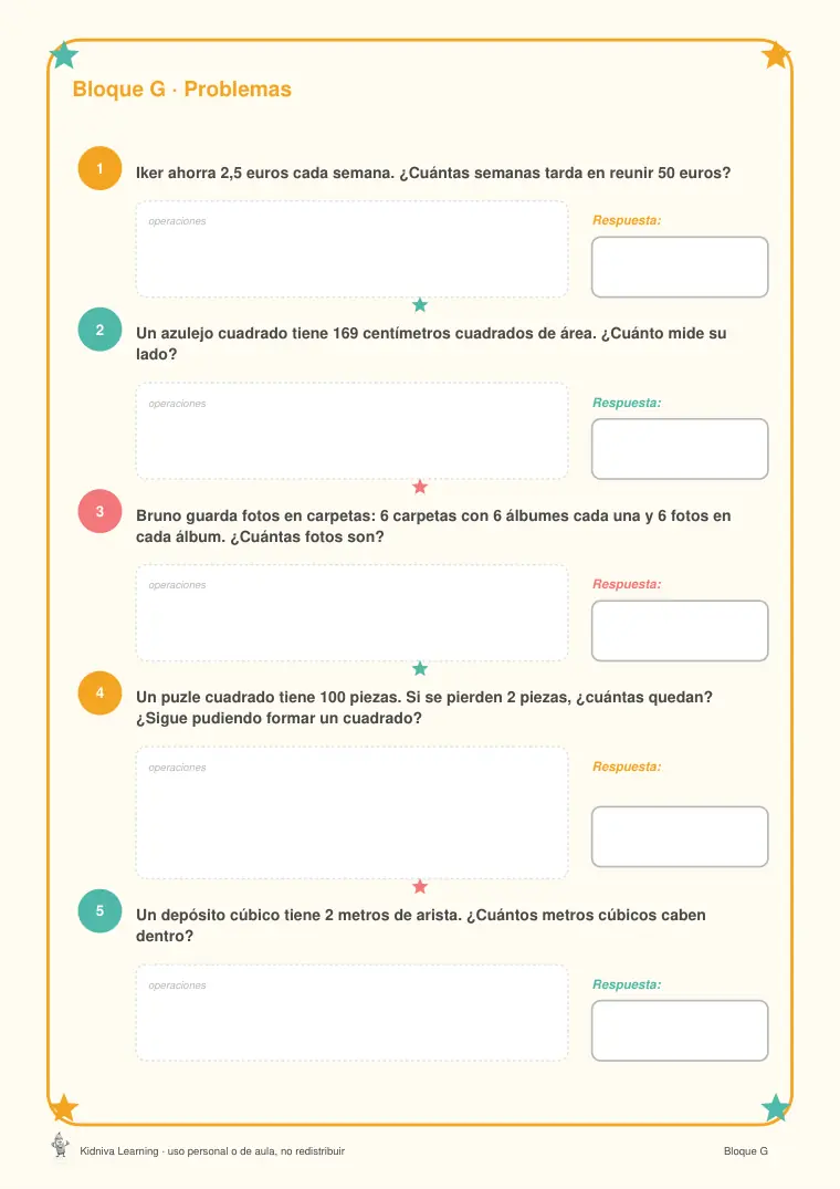 Página de muestra 3 de Potencias, Raíces y Decimales