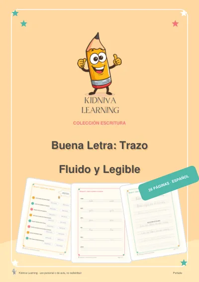 Portada de Buena Letra: Trazo Fluido y Legible