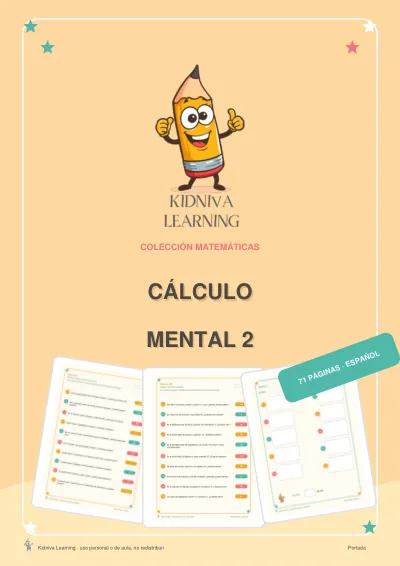 Portada de Cálculo Mental 2