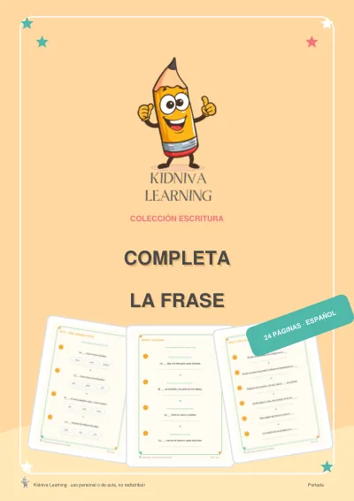 Portada de Completa la Frase