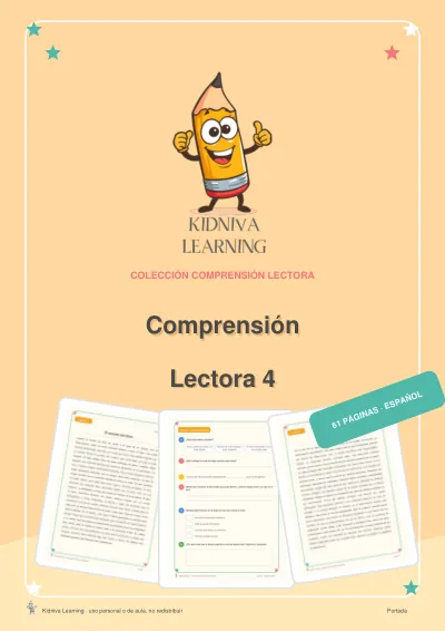 Portada de Comprensión Lectora 4