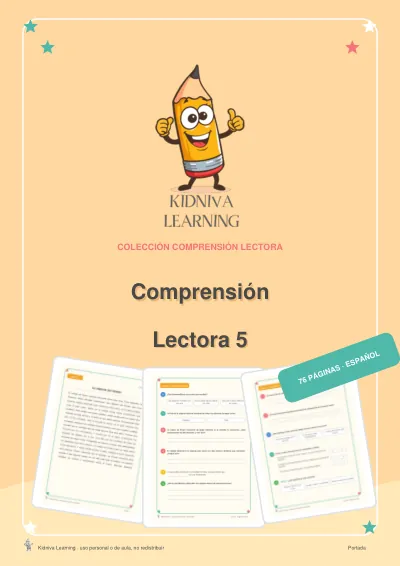 Portada de Comprensión Lectora 5