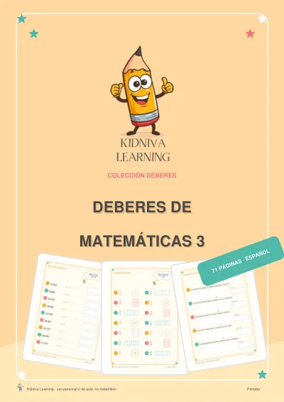 Portada de Deberes de Matemáticas 3