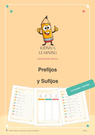 Portada de Prefijos y Sufijos